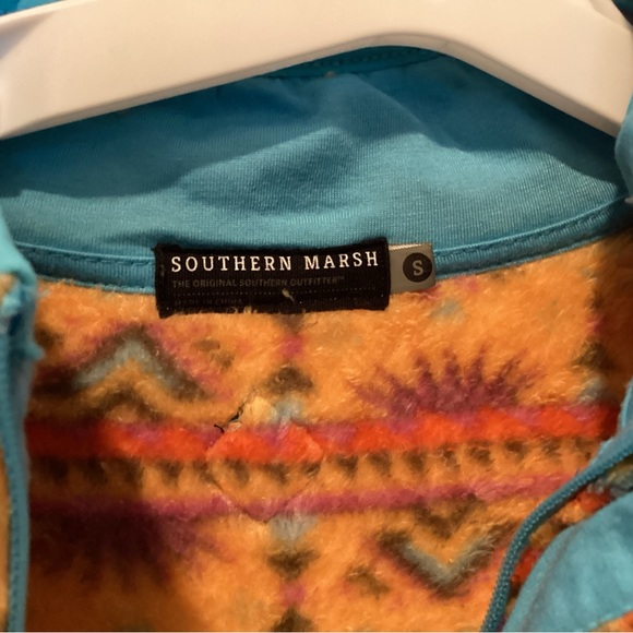 Southern Marsh Fuzzy 1/4 Zip - Picture 2 of 2